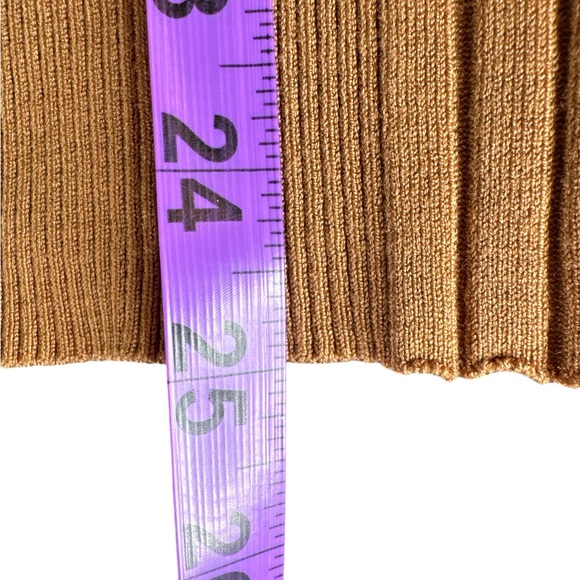 INC INTERNATIONAL CONCEPTS Ribbed Mock Neck Sweater in Brown Saira, Size L. - Picture 13 of 13